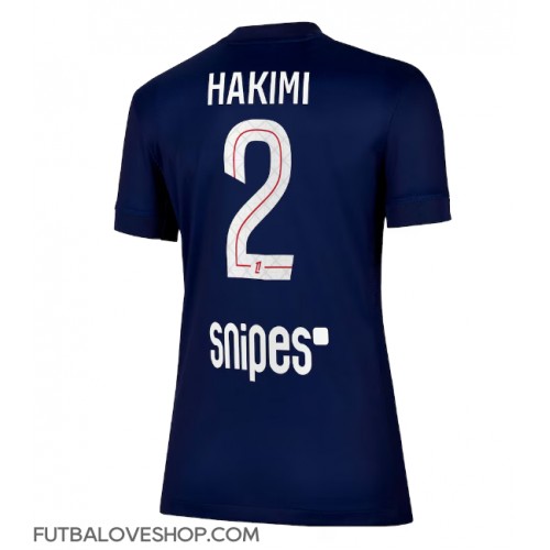 Dres Paris Saint-Germain Achraf Hakimi #2 Domáci pre Ženy 2025-26 Krátky Rukáv